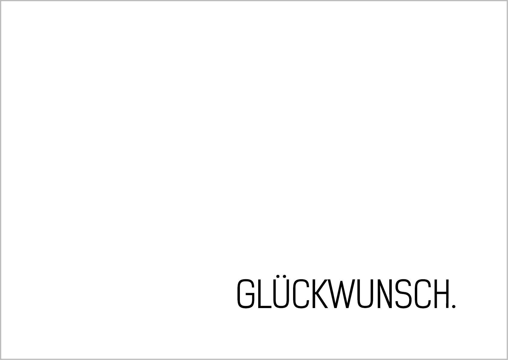 Postkarte Glückwunsch Postkarte Glückwunsch