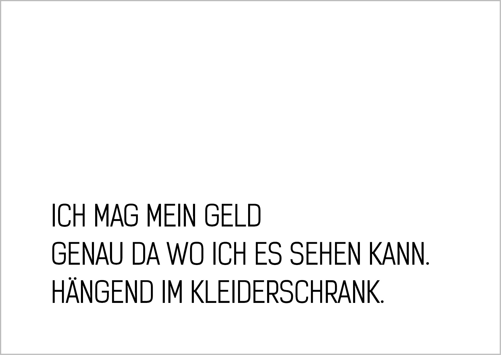 Postkarte Ich mag mein… Postkarte Ich mag mein…