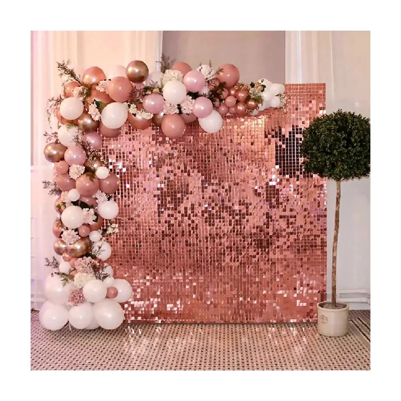 Pailletten-Glitter-Vorhang Roségold Pailletten-Glitter-Vorhang Roségold