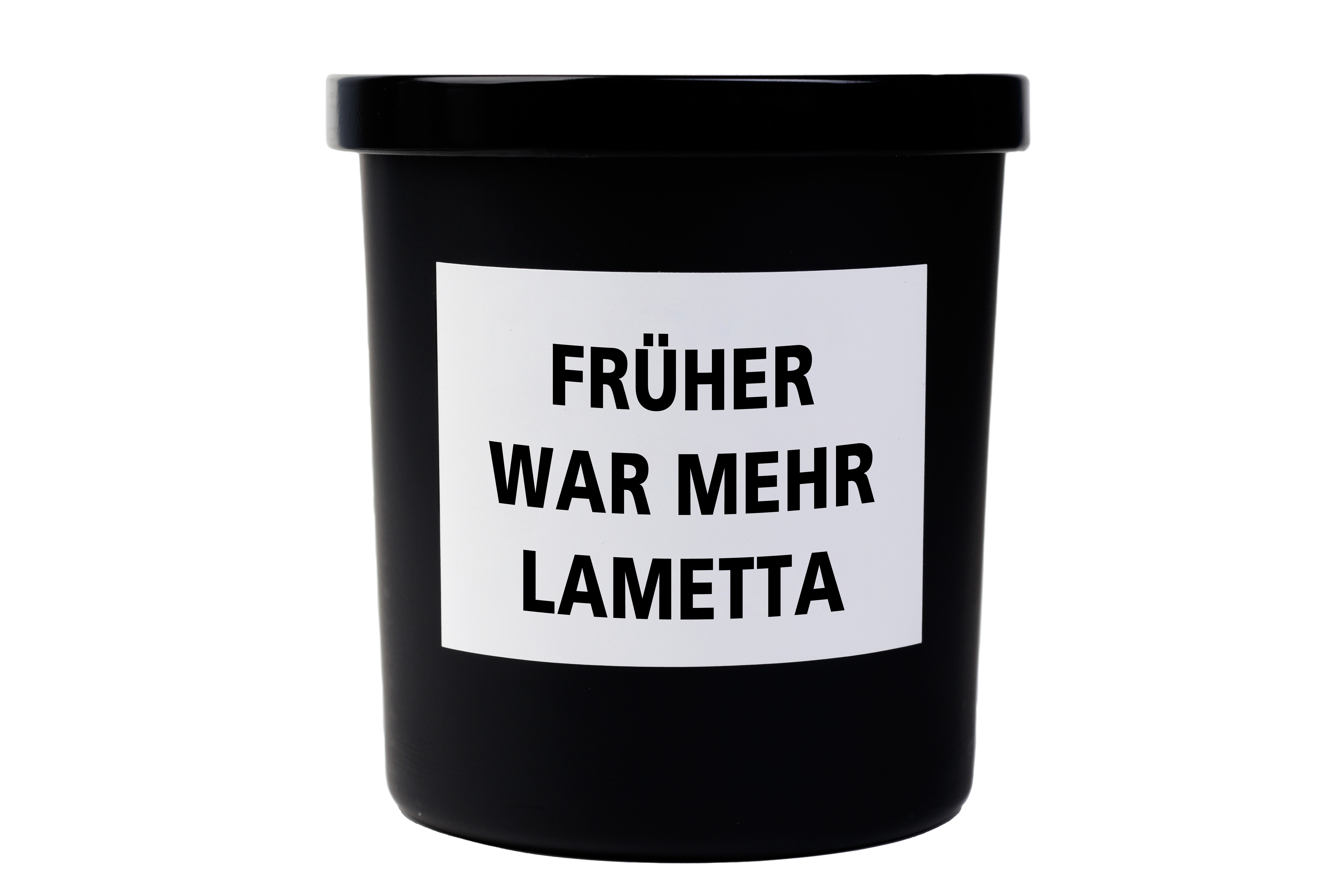 Spruchkerze "Früher war mehr Lametta" 