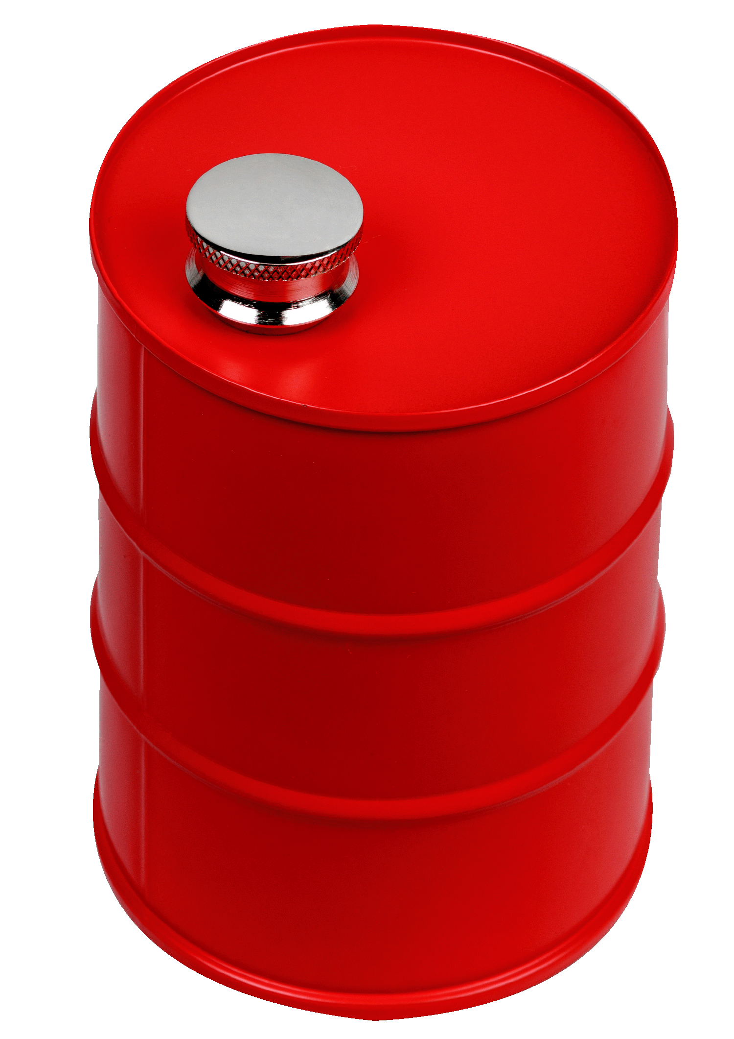 Flachmann Maxi im Ölfass-Design 0,74l Edelstahl 
