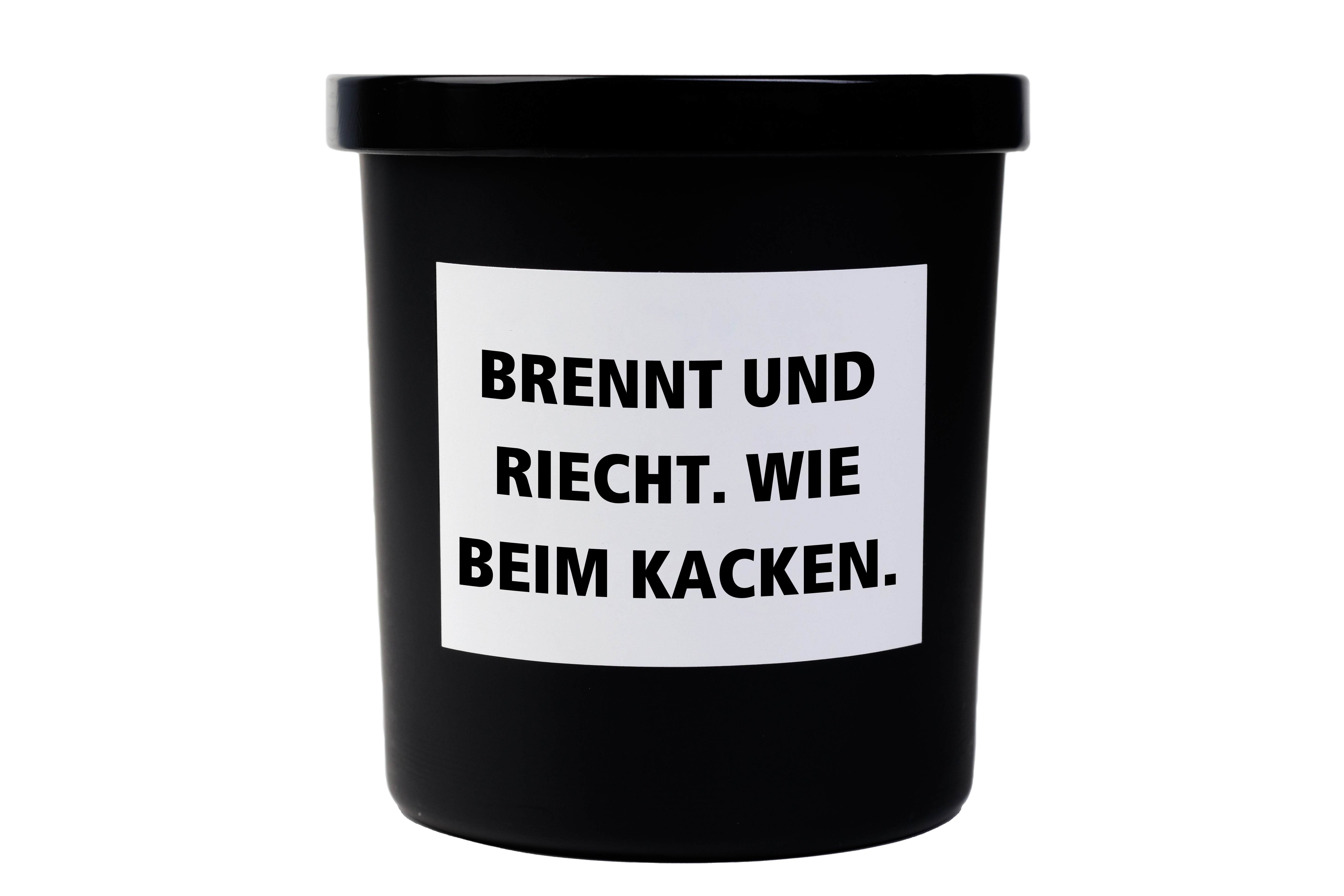 Spruchkerze "Brennt und Riecht…."