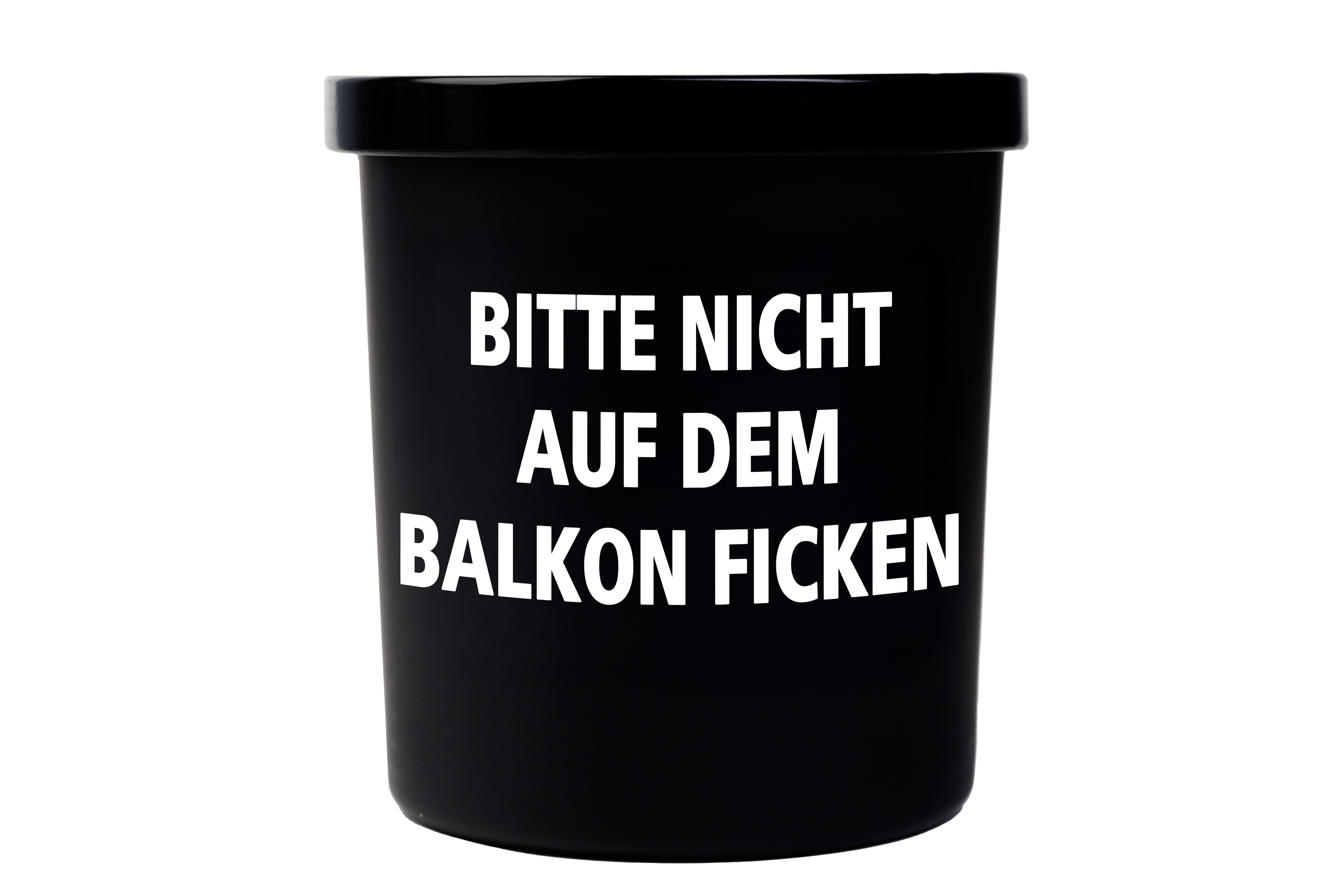 Spruchkerze "Bitte nicht auf dem Balkon…"