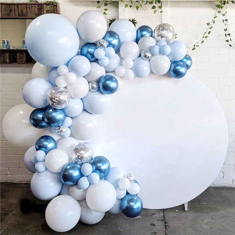 Ballon-Girlande blau/weiß 104-teilig