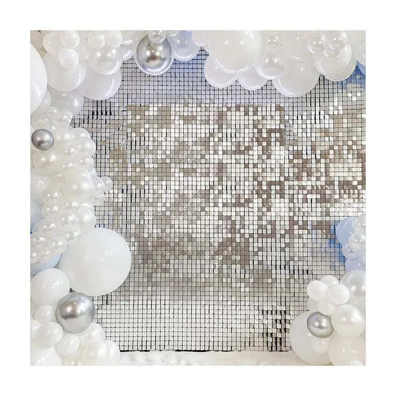 Pailletten-Glitter-Vorhang Silber Pailletten-Glitter-Vorhang Silber