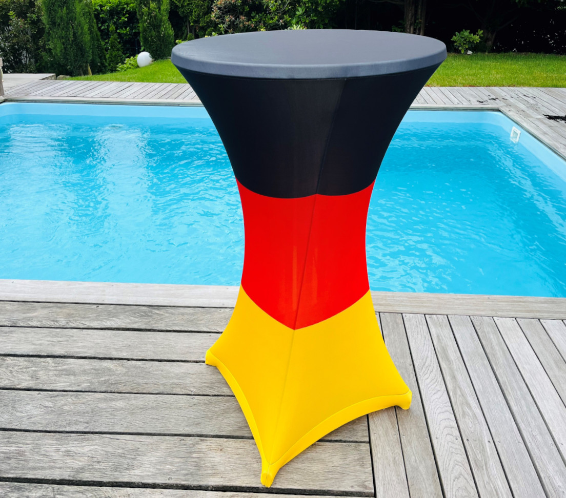 LeapBeast Biertischhussen-Set 3TLG,Elastische Hussen Für