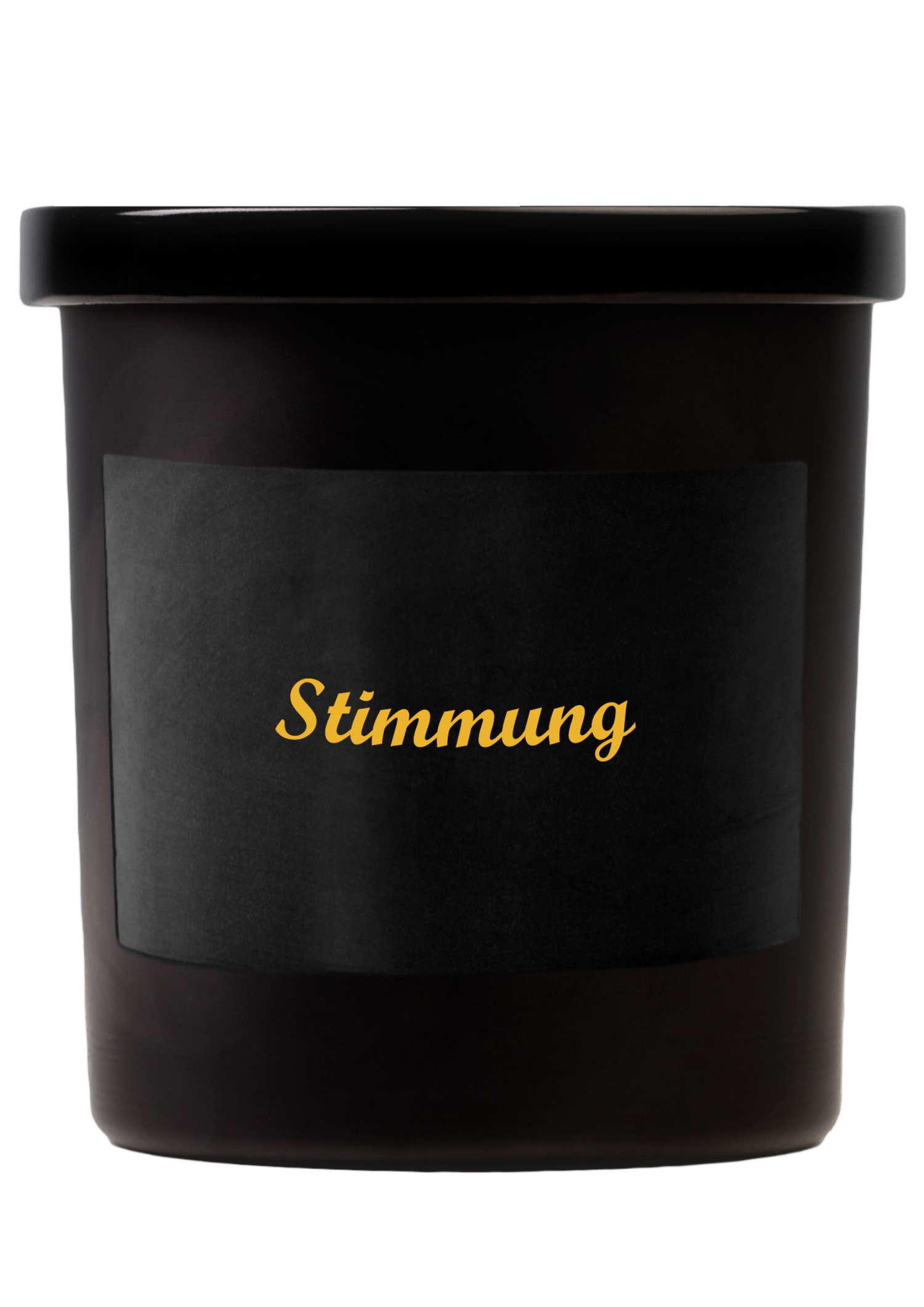 Duftkerze schwarz "Stimmung"