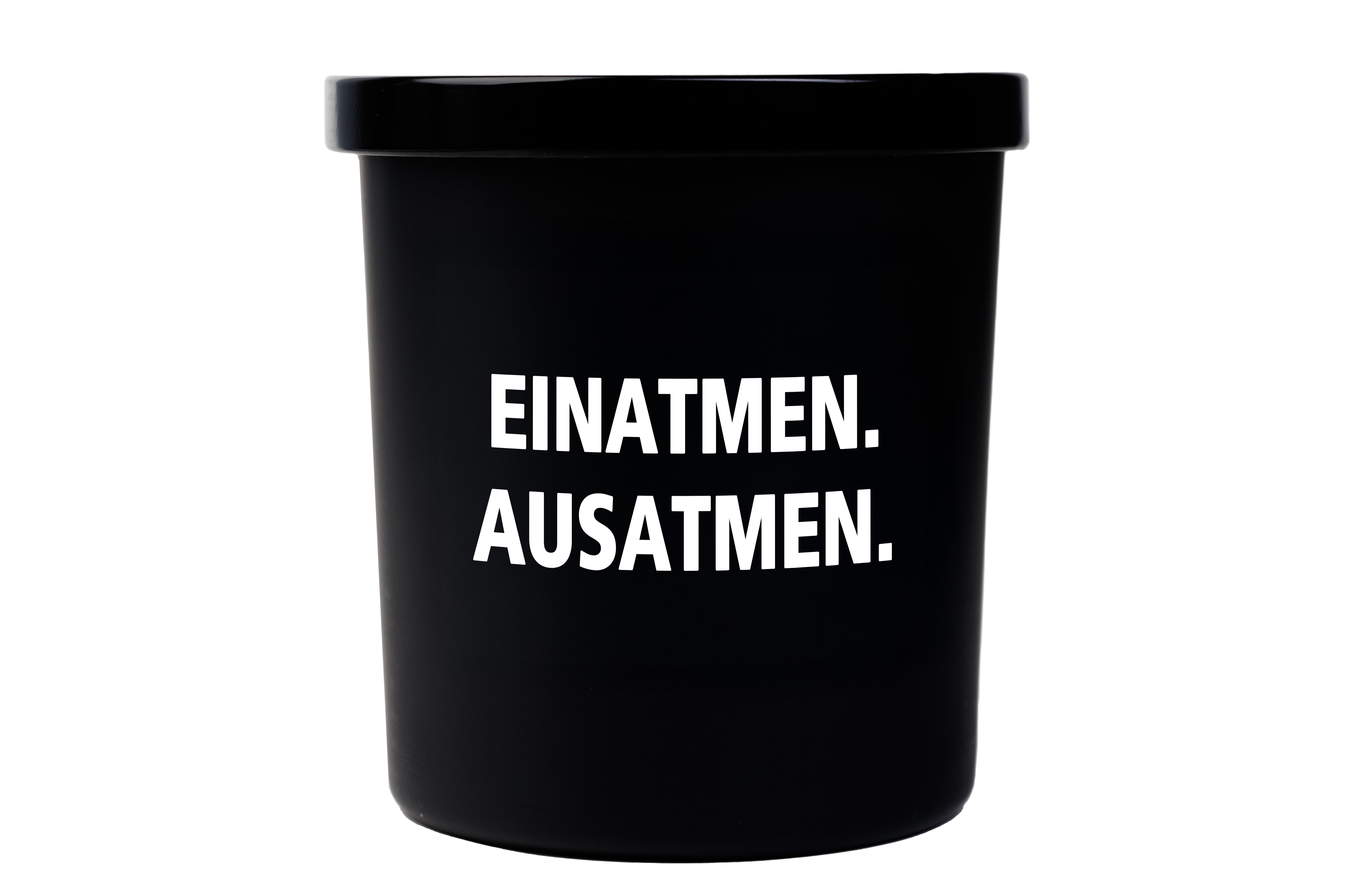 Spruchkerze "einatmen.ausatmen"